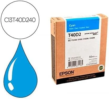 Epson Cartrige | UltraChrome XD2 T40D240 | Rašalas | Žydra spalva