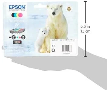 Epson kasečių rinkinys (C13T26164010), juoda, žydra, purpurinė, geltona kasetė