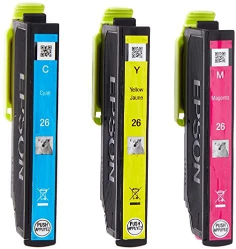 Epson kasečių rinkinys (C13T26164010), juoda, žydra, purpurinė, geltona kasetė