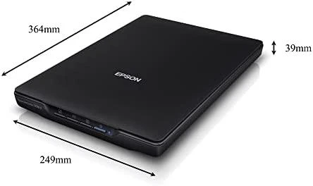 Epson „Perfection“ V39II A4 formato plokščio paviršiaus nuotraukų ir dokumentų skaitytuvas su stovu