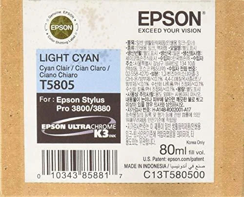 Epson rašalo kasetė, foto žydra, skirta Stylus PRO 3800, 80ml | Epson