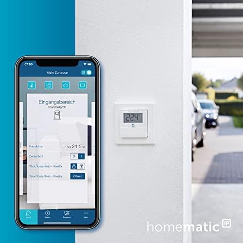 HomeMatic IP Homematic IP temperatūros ir drėgmės jutiklis su ekranu - baltas - viduje