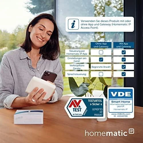 HomeMatic IP Homatical IP langų ir durų kontaktas su magnetu
