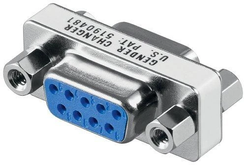 9 kontaktų VGA adapteris moteriška-moteriška jungtis