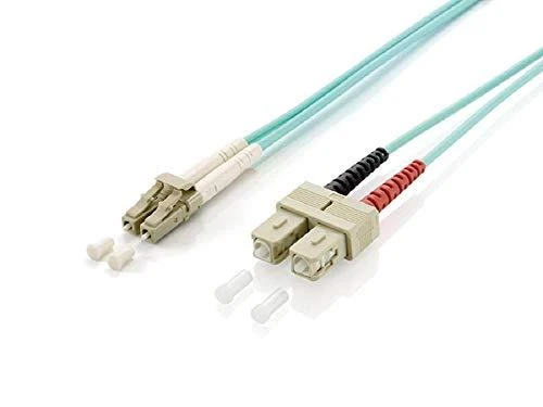 Equip Įrengti Fiber Optic Patchcord LC - SC Multimode Duplex OM3, 1m (255311)