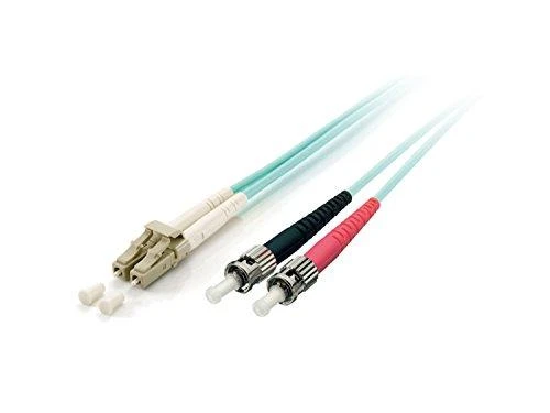 Įranga Equip LWL patch cable LC->ST 15.00m multimode duplex OM3 turq poly bag