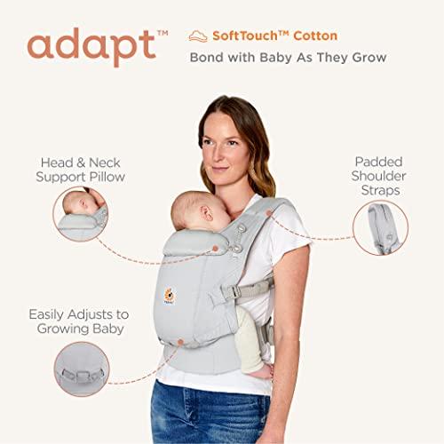 ERGOBABY nešioklė ADAPT SOFTTOUCH, Cotton, Onikso juodos spalvos, BCASTCONYX