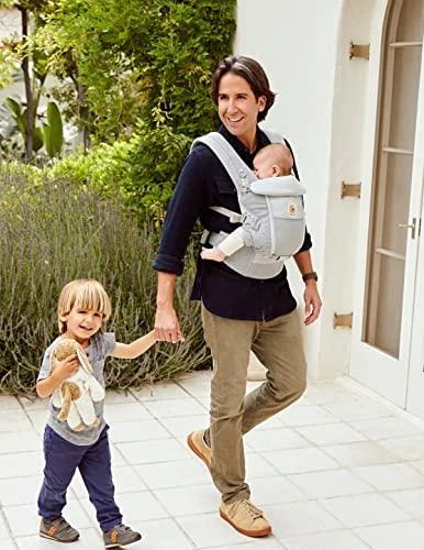 ERGOBABY nešioklė ADAPT SOFTFLEX, perlų pilkos spalvos, BCASFMGRY