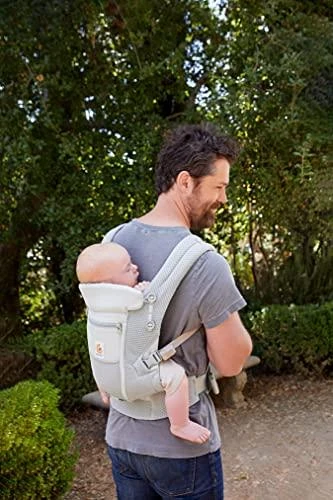 ERGOBABY nešioklė ADAPT SOFTFLEX, perlų pilkos spalvos, BCASFMGRY