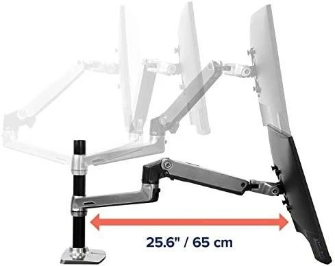 Laikiklis Ergotron - LX Dual Stacking Arm - poliruotas aliuminis