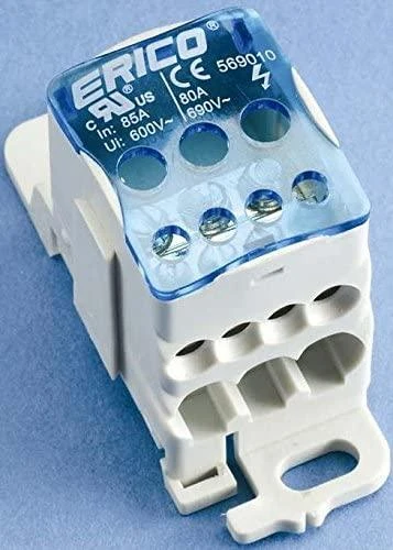 ERICO UD-80A, Kištukinė lizdo galvutė, Tiesus, Lizdinė, 1000 V, 85 A, Jungiamoji dėžutė