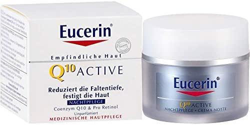 Eucerin regeneruojamasis naktinis kremas nuo raukšlių visų tipų jautriai odai su Q10 Active, 50 ml