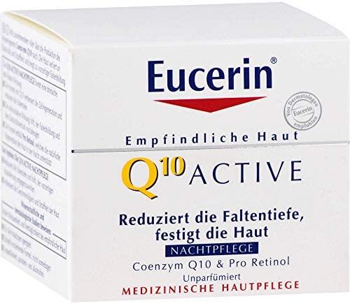 Eucerin regeneruojamasis naktinis kremas nuo raukšlių visų tipų jautriai odai su Q10 Active, 50 ml