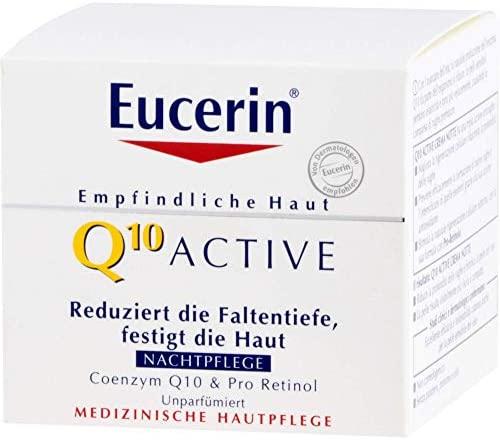 Eucerin regeneruojamasis naktinis kremas nuo raukšlių visų tipų jautriai odai su Q10 Active, 50 ml