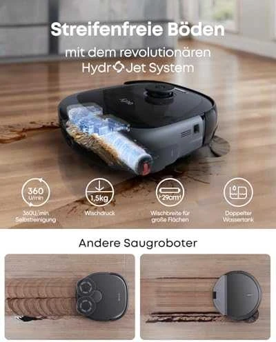 Dulkių siurblys-robotas Eufy Omni E25, Juodas
