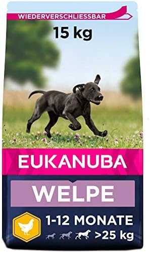 Eukanuba Large Puppy visavertis pašaras didelių veislių jauniems šuniukams su vištiena 15kg