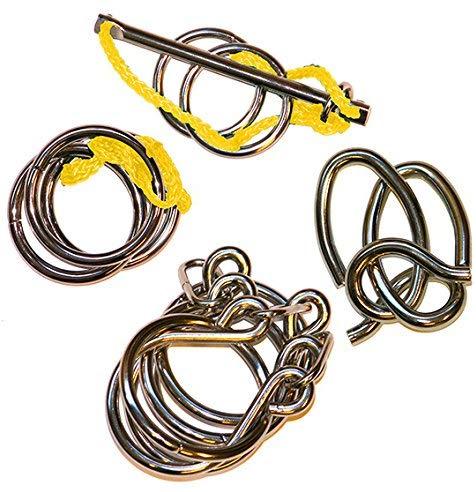 G3 Metalinės galvosūkio dėlionės 4 vnt rinkinys