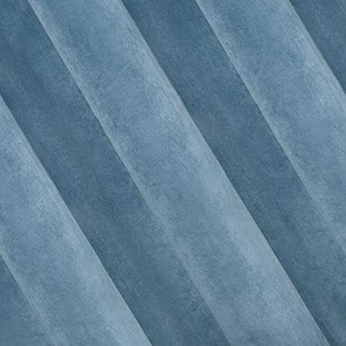 Naktinė užuolaida iš minkšto aksomo Eurofirany DIVA LINE RIA 140X270 cm, juosta/ tunelis/ kabliukai, 300g/m2, spalva: mėlyna