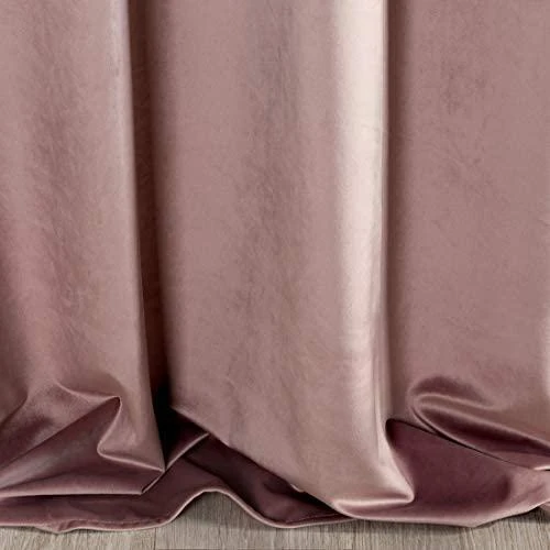 Naktinė užuolaida iš minkšto aksomo Eurofirany DIVA LINE RIA 140X270 cm, juosta/ tunelis/ kabliukai, 300g/m2, spalva: tamsiai rožinė