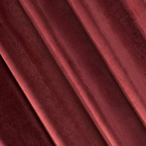 Eurofirany DIVA LINE RIA Minkšto aksomo naktinė užuolaida, 140X250 cm, kilpos / žiedai, spalva: bordo