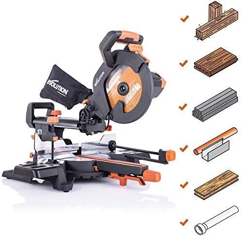 Skersinio pjovimo staklės Evolution R255SMSP; 255 mm; 2000 W