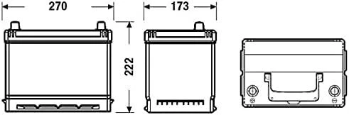 EXIDE EB705 70Ah 540A (EN) 12V akumuliatorius