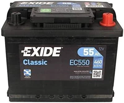 Exide EC550 akumuliatorius su poliu apsauga