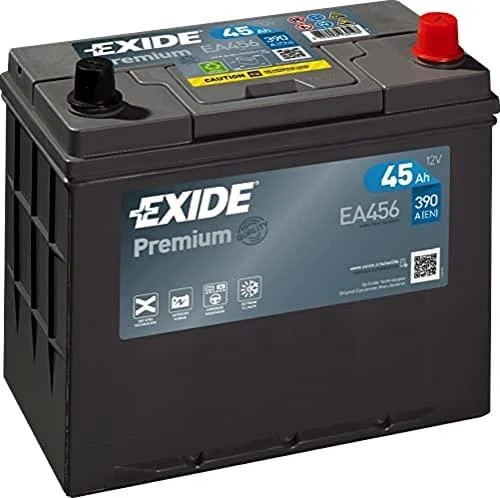 Exide Premium akumuliatorius su raudonu polių dangteliu