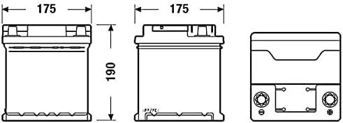 EXIDE EB440 44Ah 440A (EN) 12V akumuliatorius