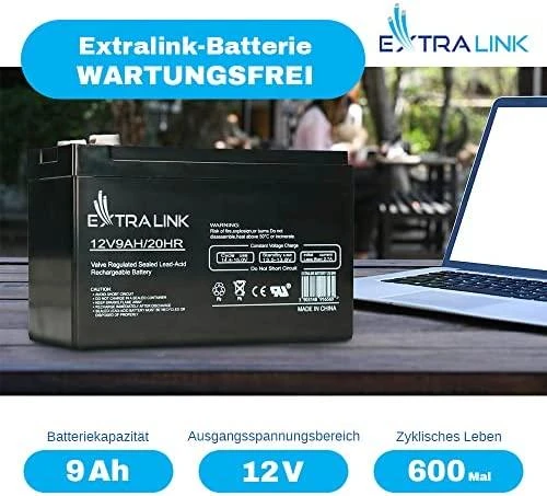 EXTRALINK akumuliatoriaus akumuliatorius AGM 12V 9AH