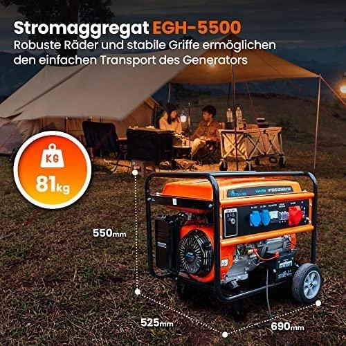 Hibridinis elektros generatorius Extralink EGH-5500, 5.5kW