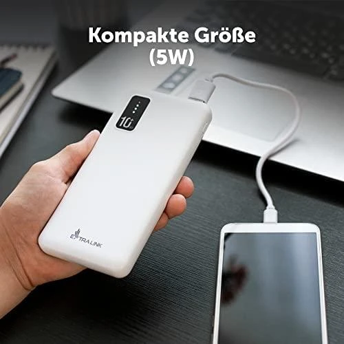 Atsarginis maitinimo šaltinis ("Power Bank") Atsarginis maitinimo šaltinis ("Power Bank") Extralink EPB-098W 10000mAh 5V
