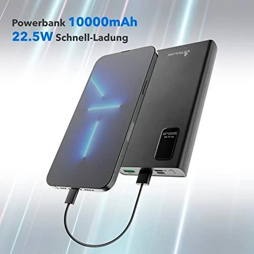 Atsarginis maitinimo šaltinis ("Power Bank") Powerbankas Extralink EPB-067B 10000mAh, juodas