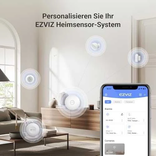 Apsaugos centralė EZVIZ CS-A3 (iki 64 EZVIZ daviklių, Type-C, RJ45)