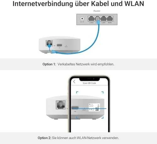 Apsaugos centralė EZVIZ CS-A3 (iki 64 EZVIZ daviklių, Type-C, RJ45)