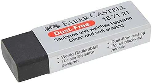 Trintukas Faber-Castell Dust Free, juodos spalvos