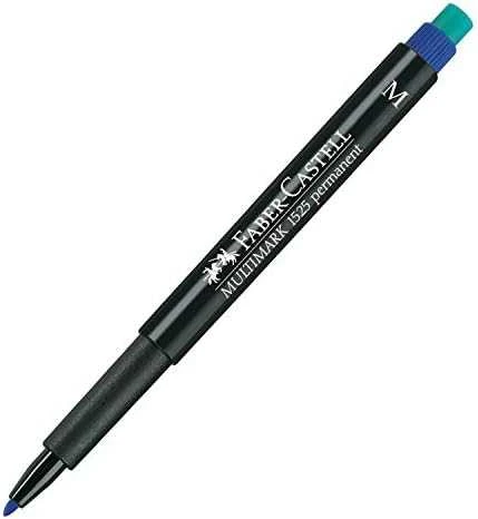 Permanentinis rašiklis Faber-Castell Multimark M, 1,0mm, su trintuku, mėlynos spalvos