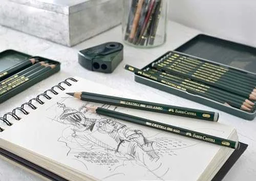 Pieštukai eskizavimui Faber-Castell 9000 Design Set, 5B-5H, 12vnt.