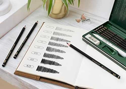 Pieštukų rinkinys Faber-Castell Pitt Graphite Matt, 11 dalių