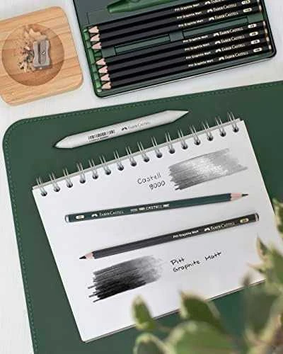 Pieštukų rinkinys Faber-Castell Pitt Graphite Matt, 11 dalių