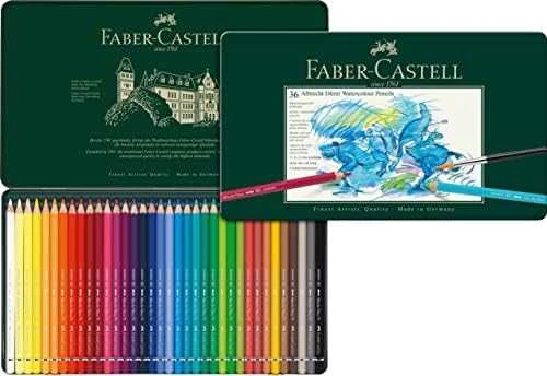 Spalvoti akvareliniai pieštukai Faber-Castell Albrecht Dürer, 36 spalvų