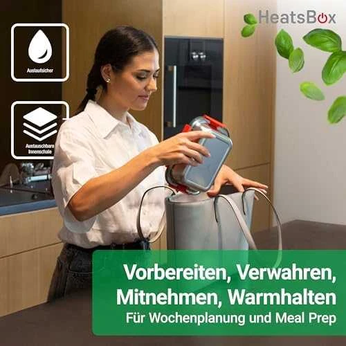 HeatsBox HB-04-102B elektrinė priešpiečių dėžutė 100 W 0,925 L Juodas Suaugusiųjų