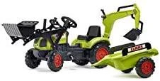Vaikiškas traktorius su priekaba FALK CLAAS Arion Backhoe