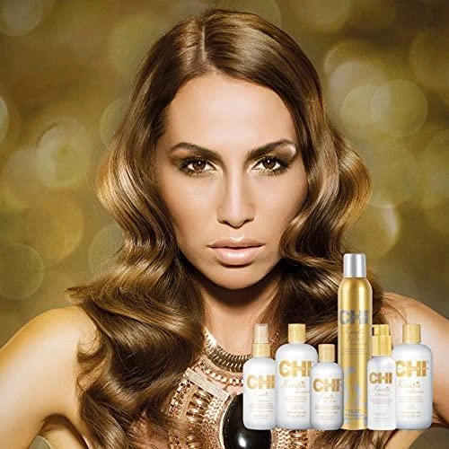 Nenuskalaujamas pažeistų plaukų kondicionierius su keratinu CHI Keratin Leave-in Conditioner 177 ml