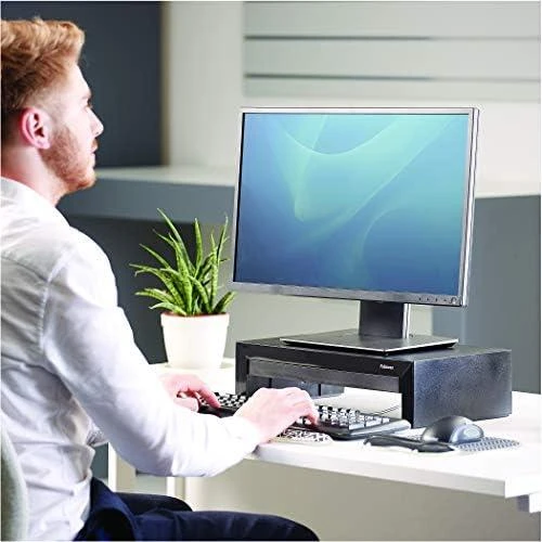 Laikiklis Fellowes | Designer Suites Monitorius Riser | Height adjustment | Juodas