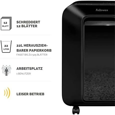 Fellowes Powershred popieriaus naikiklis LX201 juodas