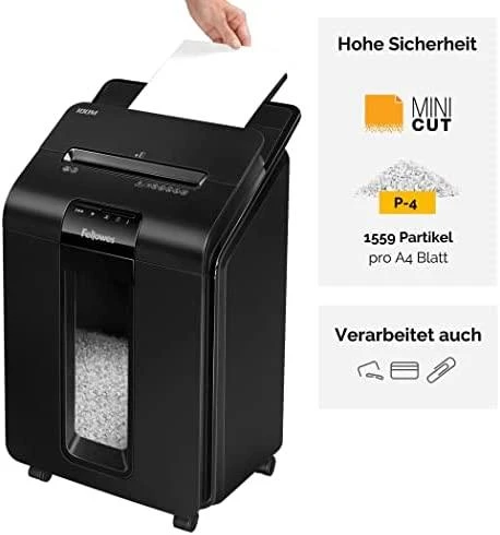 Fellowes AutoMax™ 100M Automatinis kompaktiškas dokumentų naikiklis