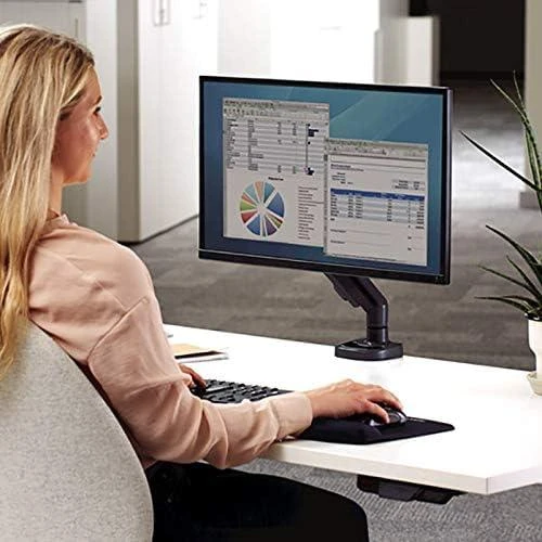 Fellowes Ergonomics EPPA™ vieno monitoriaus laikiklis, juodas