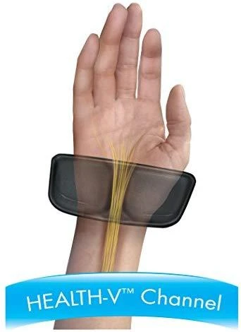 Laikiklis Fellowes Health-V Crystal klaviatūros riešo atrama pagaminta iš gelio juodos spalvos