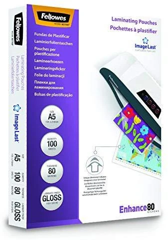 Fellowes 80mik blizgūs popieriaus lapai, 100 vnt. (5306002), A5